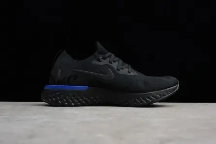 NIKE EPIC REACT FLYKNIT BLACK RACER BLUE AQ0067-004 Bright 3979 