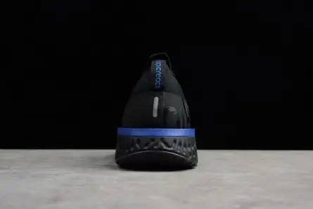 NIKE EPIC REACT FLYKNIT BLACK RACER BLUE AQ0067-004 Bright 3979 