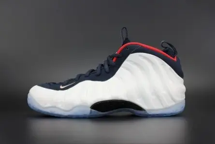 Nike Air Foamposite One "Olympic" University Red  white  mens 575420-400 Trendy 344 
