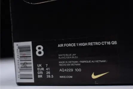 Nike Air Force 1 High Sheed Rude Awakening  White Royal AQ4229-100 Modern 1522 