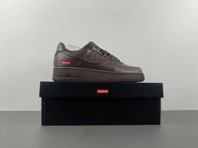 Nike Air Force 1 Low Supreme Baroque Brown CU9225-200 Breathable 216 