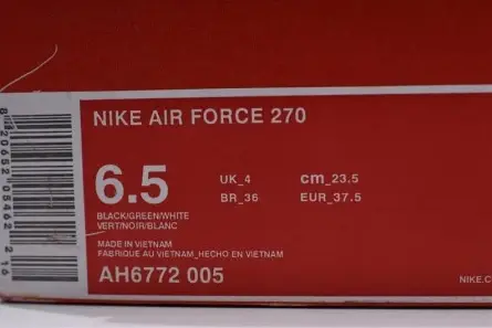Nike Air Force 270 Carnivore AH6772-005 Practical 1146 