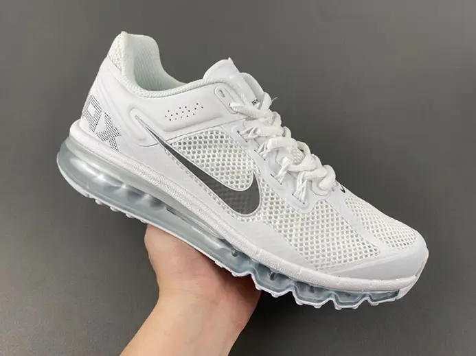 Nike Air Max 2013 White Metallic Slver HF4884-100 ModernLook 6564 