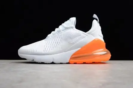 Nike Air Max 270 White Orange black AH8050-102 Breathable 4832 