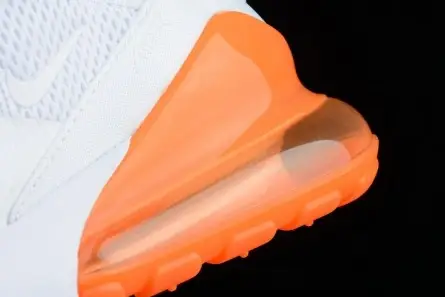 Nike Air Max 270 White Orange black AH8050-102 Breathable 4832 