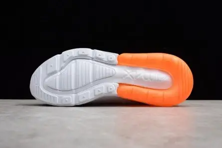 Nike Air Max 270 White Orange black AH8050-102 Breathable 4832 