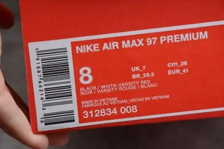 Nike Air Max 97 Black White 312834-008 Functional 2867 