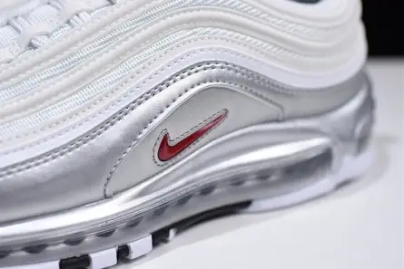 Nike Air Max 97 White Silver | AT5458-100 Elegant 2482 