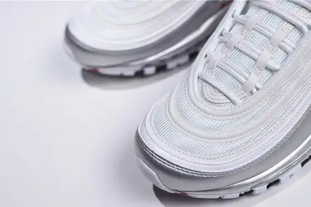 Nike Air Max 97 White Silver | AT5458-100 Elegant 2482 