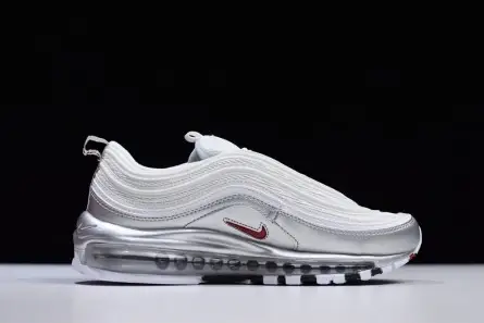 Nike Air Max 97 White Silver | AT5458-100 Elegant 2482 