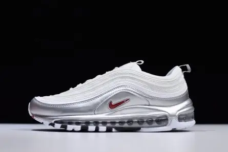 Nike Air Max 97 White Silver | AT5458-100 Elegant 2482 