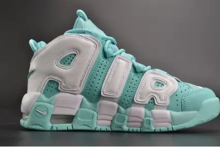 Nike Air More Uptempo GS "Island Green" womens 415082-300 Compact 5520 