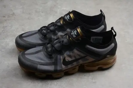 Nike Air VaporMax 2019 Black Metallic Gold AR6631-002 SportInspired 8046 
