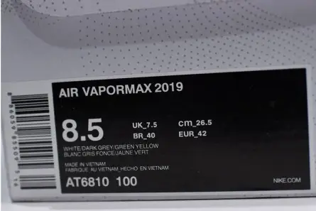 Nike Air Vapormax 2019 PRM "White Lime"-AT6810-100 WellDesigned 4552 