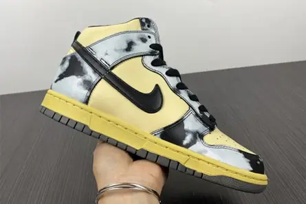 Nike Dunk High 1985 Black Acid Wash DD9404-700 Vibrant 6915 