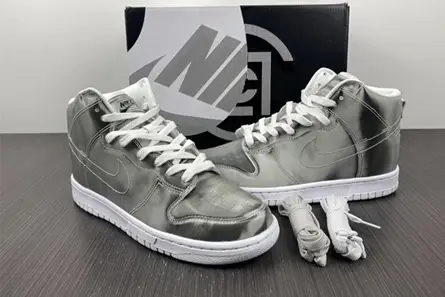 Nike Dunk High CLOT Metallic Silver DH4444-900 Soft 1686  AAB725