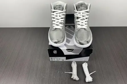 Nike Dunk High CLOT Metallic Silver DH4444-900 Soft 1686 