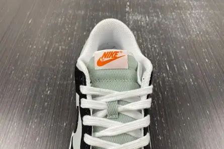 Nike Dunk Low Grey Black Orange Mini Swoosh  FN7808-001 Flexible 1784 