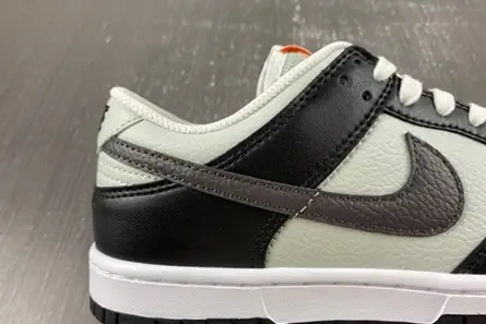 Nike Dunk Low Grey Black Orange Mini Swoosh  FN7808-001 Flexible 1784 