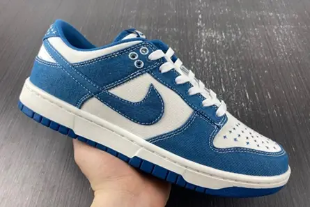 Nike Dunk Low Industrial Blue Sashiko DV0834-101 Practical 6636 