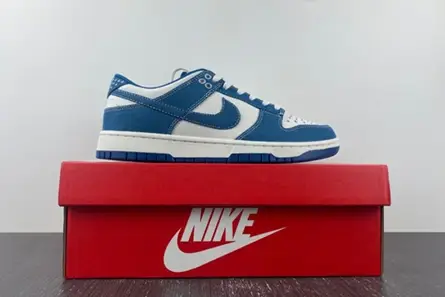 Nike Dunk Low Industrial Blue Sashiko DV0834-101 Practical 6636 