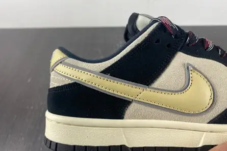 Nike Dunk Low LX Black Suede Team Gold (W)  DV3054-001 Functional 9117 