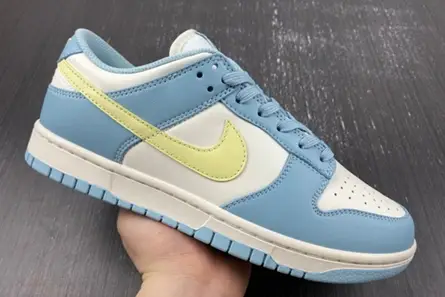 Nike Dunk Low Ocean Bliss Citron Tint (Women's)  DD1503-123 Fashionable 7340 