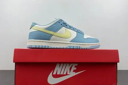Nike Dunk Low Ocean Bliss Citron Tint (Women's)  DD1503-123 Fashionable 7340 