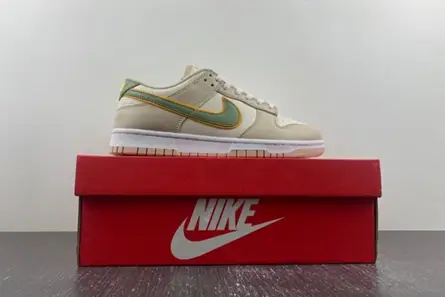 Nike Dunk Low Pale Ivory Oil Green (Women's)  FQ6869-131 Popular 5130 