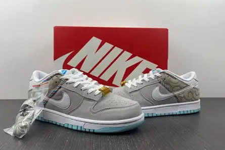 Nike Dunk Low SE Barber Shop Grey DH7614-500 AllSeason 8786 