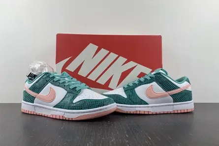 Nike Dunk Low Snakeskin Washed Teal Bleached Coral  DR8577-300 GoAnywhere 1229 