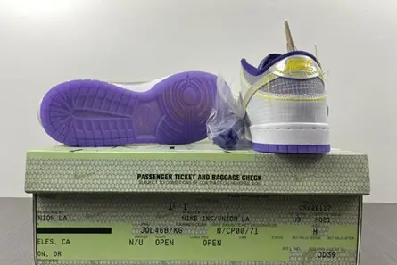 Nike Dunk Low Union Passport Pack Grey Purple  DJ9649-500 Durable 3964 