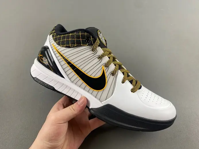 Nike Kobe 4 Protro White Black Del Sol  AV6339-101 Sophisticated 8897 