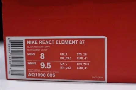 Nike React Element 87 Neptune Green AQ1090-005 Flexible 7721  FEAC259