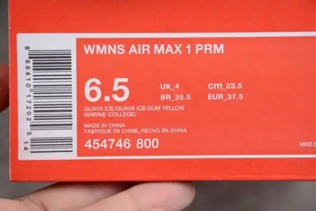 Nike WMNS Air Max 1 Premium Pink | 454746-800 Refined 9189 