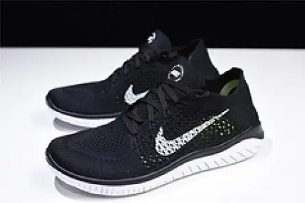 Nike free rn flyknit 2018 black 942838 001 Popular 7369 