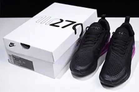 Nike womens  Air Max 270 black purple AH6789 016 TopPick 1494 