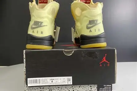 OFF-WHITE x Air Jordan 5 “Sail” DH8565-100 Durable 2430 
