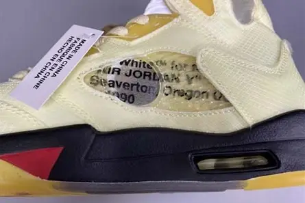 OFF-WHITE x Air Jordan 5 “Sail” DH8565-100 Durable 2430 