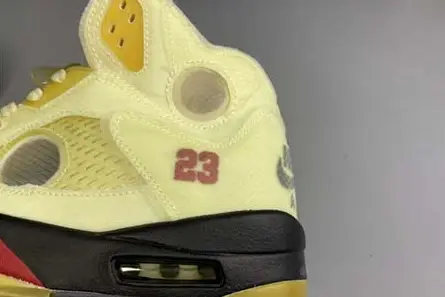OFF-WHITE x Air Jordan 5 “Sail” DH8565-100 Durable 2430 