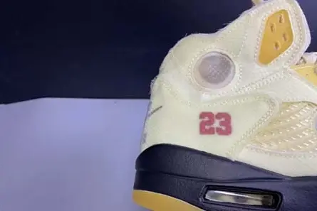 OFF-WHITE x Air Jordan 5 “Sail” DH8565-100 Durable 2430 