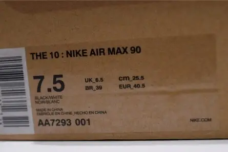 Off-White Nike Air Max 90 Black Cone White AA7293-001 Cozy 3221 