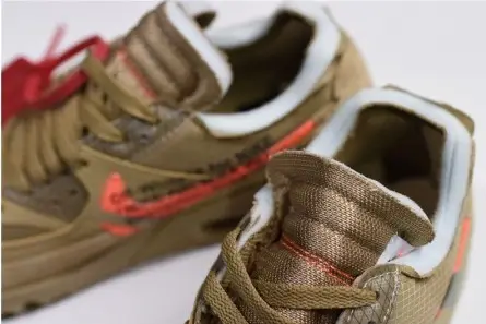 Off-White Nike Air Max 90 Desert Ore AA7293-200 Lightweight 2789 