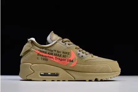 Off-White Nike Air Max 90 Desert Ore AA7293-200 Lightweight 2789 