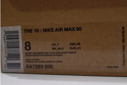 Off-White Nike Air Max 90 Desert Ore AA7293-200 Lightweight 2789  FFECE1379