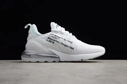 Off-White x Nike Air Max 270 Triple White AA8058-100 EyeCatching 5474 