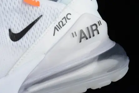Off-White x Nike Air Max 270 Triple White AA8058-100 EyeCatching 5474 