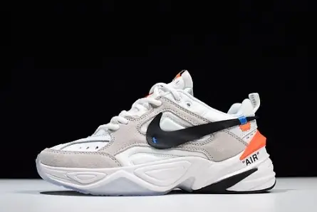 Off-White x nike M2K tekno White, Black & Team Orange A03108 058 Elegant 572  FCFAA1019