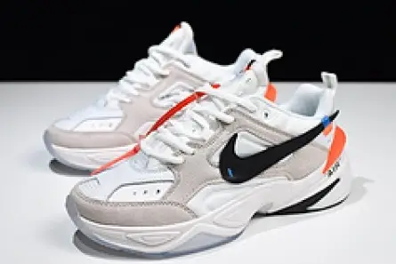 Off-White x nike M2K tekno White, Black & Team Orange A03108 058 Elegant 572 