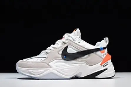 Off-White x nike M2K tekno White, Black & Team Orange A03108 058 Elegant 572 